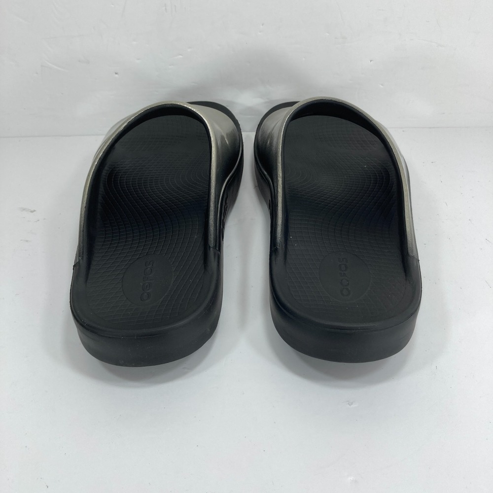 OOFOS OOahh Luxe Slides Mens 9 Womens 11 Recovery Metallic Unisex Sandals - Picture 6 of 10